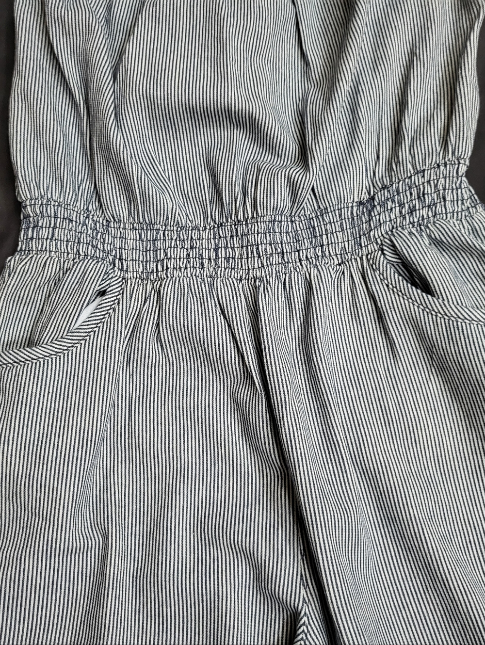 Love By Chesley Blue/White Jumpsuit Women Sixe XL - Picture 3 of 9